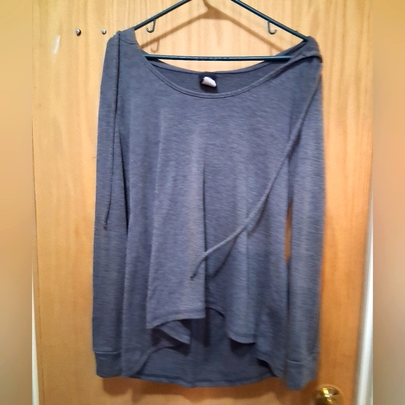 bobeau Tops - Bobeau Charcoal Gray Women's Sweatshirt Hoodie Size L